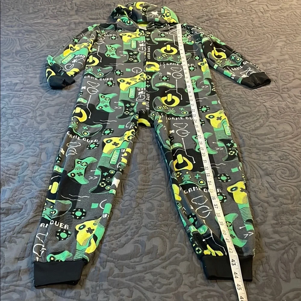 Kids Gaming-Themed One Piece Pajama Size M/M 7/8